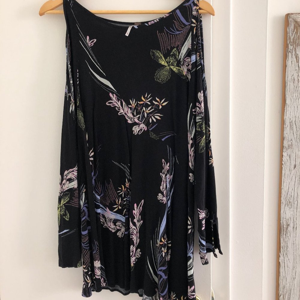 Free People Cutout Sleeve Dress